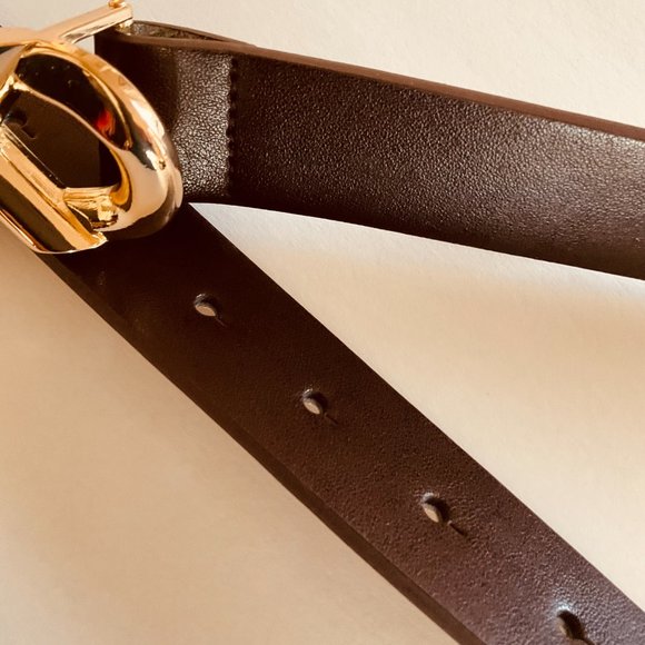 MICHAEL MICHAEL KORS Women's Genuine Leather Monogram Belt NWT Size S - Picture 3 of 7